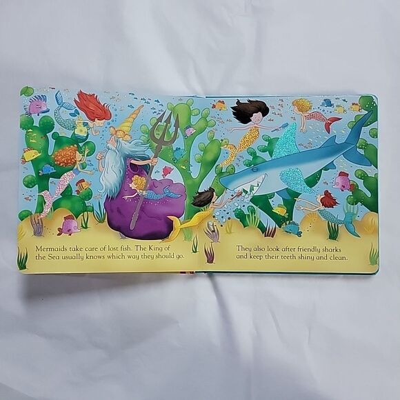 USBORNE MERMAIDS TOUCHY-FEELY BOARD BOOK - Picture 3 of 8